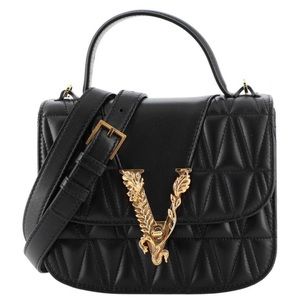 Versace Virtus top handle bag